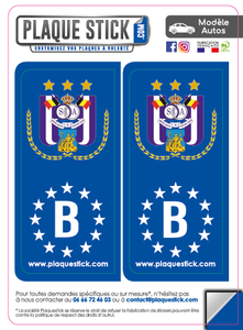 106 -Belgique "Anderlecht" RSC PlaqueStick