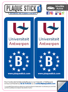 106 -Belgique "Antwerpen" Universiteit PlaqueStick