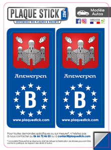 106 -Belgique "Antwerpen" Wappen PlaqueStick