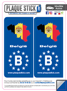 106 -Belgique "België" PlaqueStick