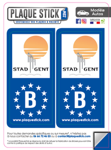 106 -Belgique "Gent" PlaqueStick