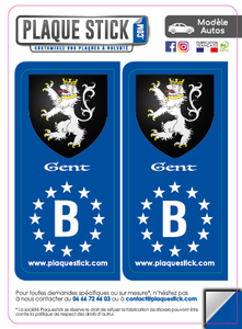 106 -Belgique "Gent" Wappen PlaqueStick
