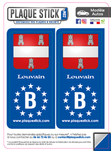 106 -Belgique "Louvain" Blason PlaqueStick