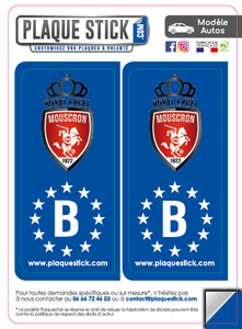 106 -Belgique "Mouscron" Royal Excel PlaqueStick