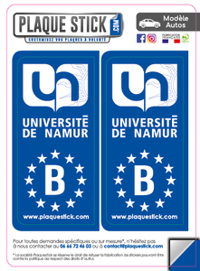 106 -Belgique "Namur" Université PlaqueStick