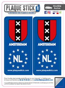 107 -Holland "Amsterdam" PlaqueStick