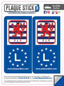 108 -Luxembourg "FLF" PlaqueStick