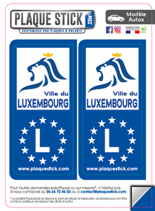 108 -Luxembourg "Ville" PlaqueStick