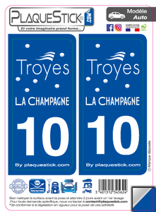 10 -Troyes PlaqueStick