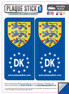 111 -Danemark "Danmark" -Blazon PlaqueStick