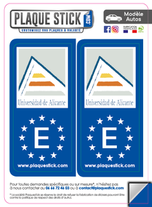 112 -Espagne "Espana" -Alicante, Universidad PlaqueStick