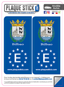 112 -Espagne "Espana" -Bilbao PlaqueStick