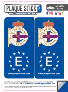 112 -Espagne "Espana" -La Coruna, Real Club Deportivo PlaqueStick