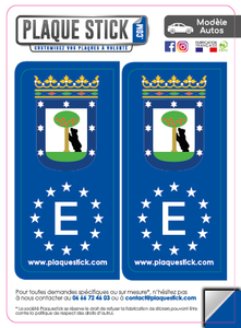 112 -Espagne "Espana" -Madrid PlaqueStick