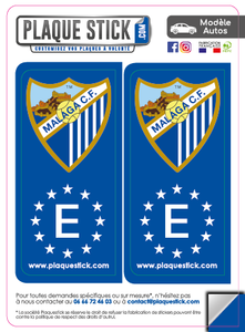 112 -Espagne "Espana" -Malaga C.F. PlaqueStick
