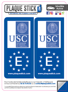 112 -Espagne "Espana" -Santiago de Compostela, Universidade PlaqueStick