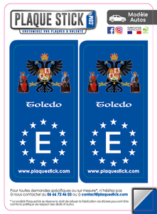 112 -Espagne "Espana" -Toledo PlaqueStick