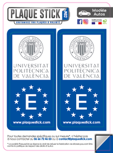 112 -Espagne "Espana" -València Universitat Politècnica PlaqueStick