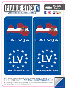 114 -Lettonie "Latvija" PlaqueStick