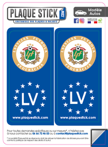 114 -Lettonie "Latvija" -Futbola Federàcija PlaqueStick