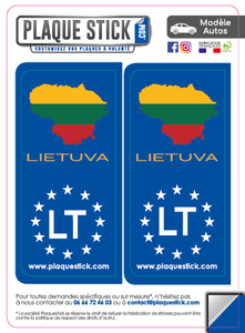 115 -Lituanie "Lietuva" PlaqueStick