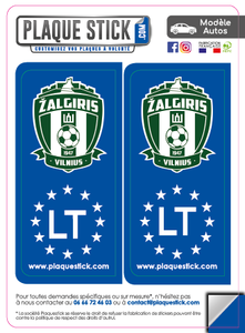 115 -Lituanie "Lietuva" -Vilnius Zalgiris PlaqueStick