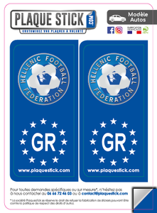 116 -Grèce "Ellàda" -Hellenic Football Federation PlaqueStick