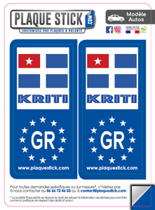 116 -Grèce "Ellada" -Kriti PlaqueStick