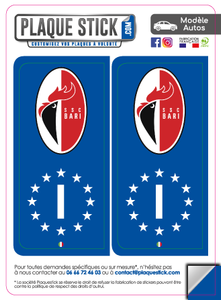 117 -Italie "Italia" Bari SSC PlaqueStick
