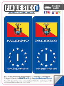 117 -Italie "Italia" Palermo PlaqueStick