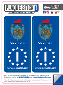 117 -Italie "Italia" -Venezia, Stemma PlaqueStick