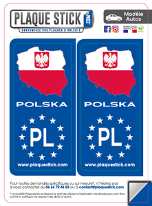118 -Pologne "Polska" PlaqueStick