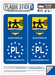 118 -Pologne "Polska" Katowice PlaqueStick