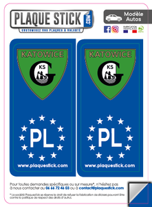 118 -Pologne "Polska" Katowice GKS PlaqueStick