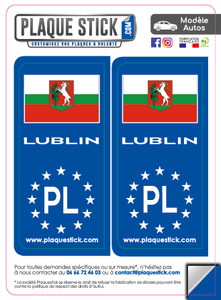 118 -Pologne "Polska" -Lublin PlaqueStick