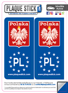 118 -Pologne "Polska" -Nowy herb PlaqueStick