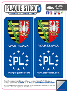 118 -Pologne "Polska" -Warszawa, Herb PlaqueStick