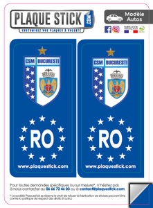 120 -Roumanie "România" -Bucuresti CSM PlaqueStick