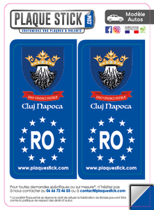 120 -Roumanie "România" -Cluj Napoca Blazon PlaqueStick