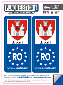 120 -Roumanie "România" -Lasi Blazon PlaqueStick