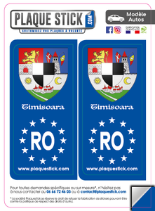120 -Roumanie "România" -Timisoara Blazon PlaqueStick