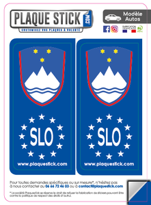 122 -Slovénie "Slovenija" Grb PlaqueStick