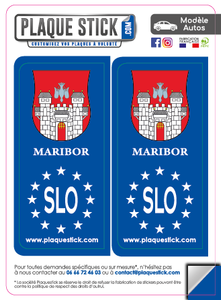 122 -Slovénie "Slovenija" Maribor PlaqueStick