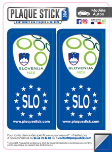 122 -Slovénie "Slovenija" NZS PlaqueStick