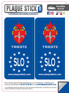 122 -Slovénie "Slovenija" Trieste PlaqueStick