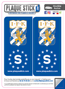 123 -Suède "Sverige" -Göteborg IFK PlaqueStick