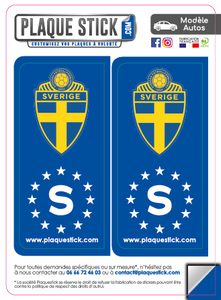 123 -Suède "Sverige" -Sveriges Fotbollsleq PlaqueStick
