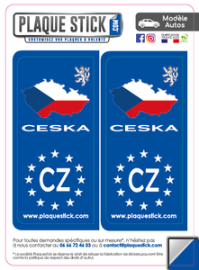 124 -Tchequie "Ceska" PlaqueStick