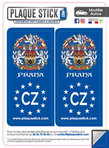 124 -Tchequie "Tchequie" Praha, Erb PlaqueStick