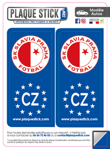 124 -Tchequie "Tchequie" Praha, SK Slavia PlaqueStick